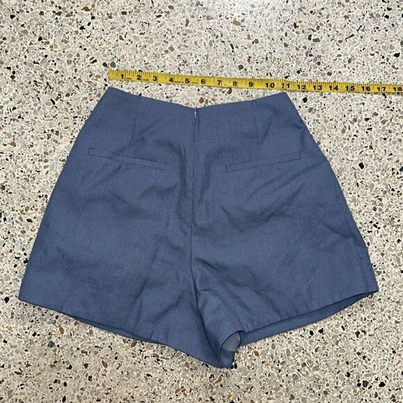 C/MEO Collective high rise waist pleated shorts back zip medium m - Picture 5 of 6